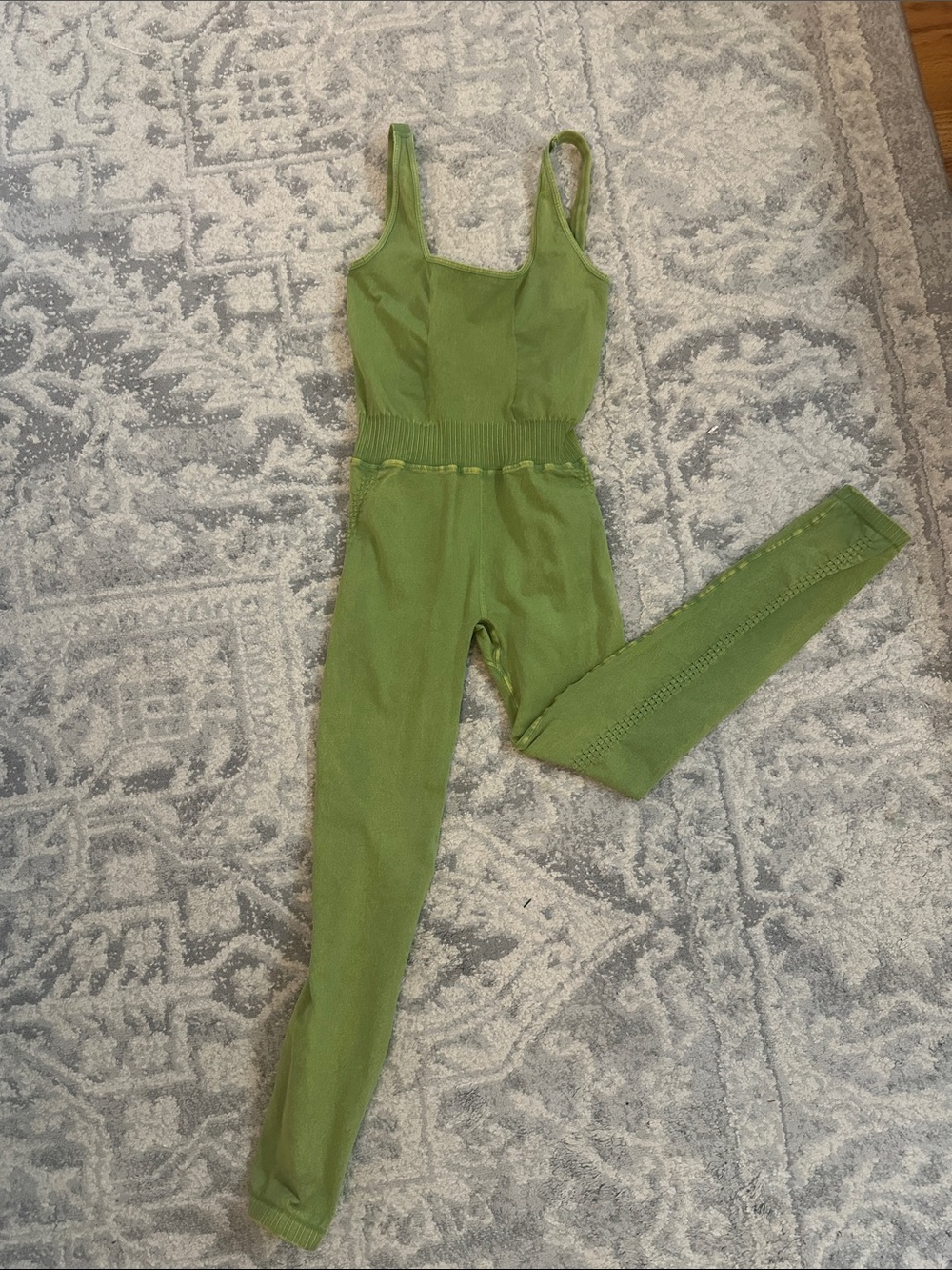 NWT FREE PEOPLE XS Green workout Jumpsuit
